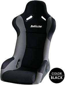 BUDDY CLUB FIXED RACING BUCKET SEAT LARGE BLACK RACE RALLY TRACK DAY Y0728