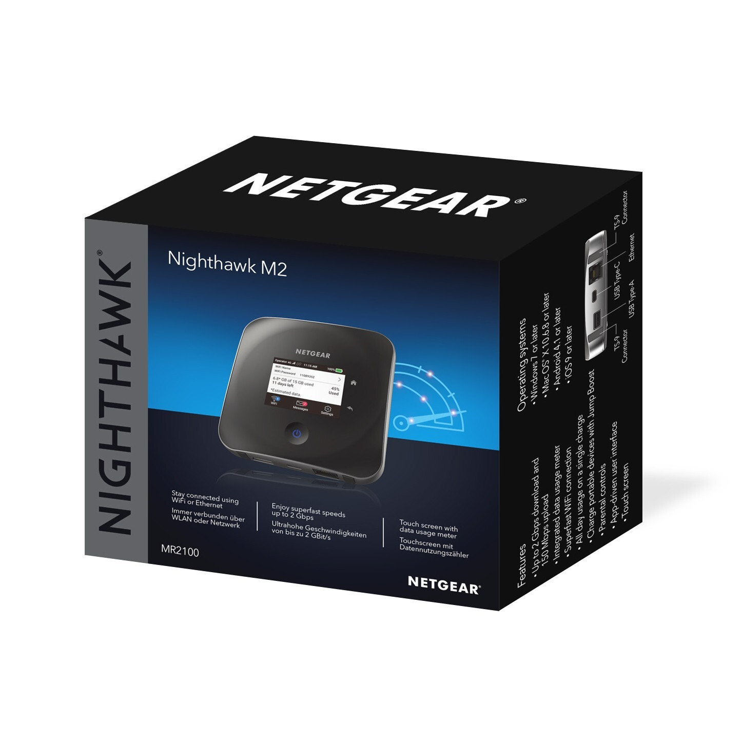 MR2100-100EUS Netgear Nighthawk M2 Mobile Router Mobiler Hotspot 