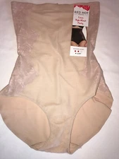 Assets 10115R Lace High-Waist Panty Medium Nude