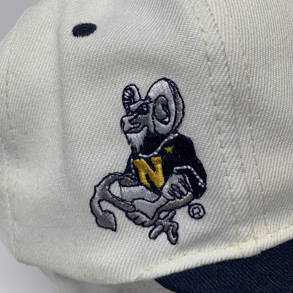 Vintage 90s Sports Specialties Script Snapback Hat Cap Navy