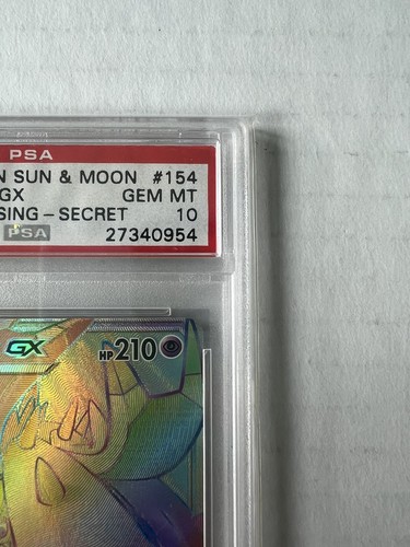 2017 Pokémon Sun & Moon Guardians Rising Toxapex GX F/A Secret PSA 10! POP 75! - Picture 3 of 10