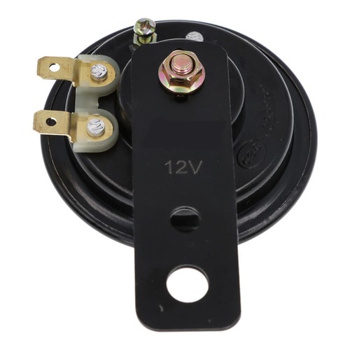 Premium Motorrad Hupe 12V schwarz 65 mm Metall 105db Motorrad Quad Roller - Bild 2 von 7