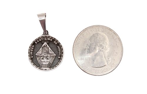 Virgen de Juquila .925 Sterling Silver Medal - Medalla-Plata .925 Juquila Oaxaca - Picture 2 of 4