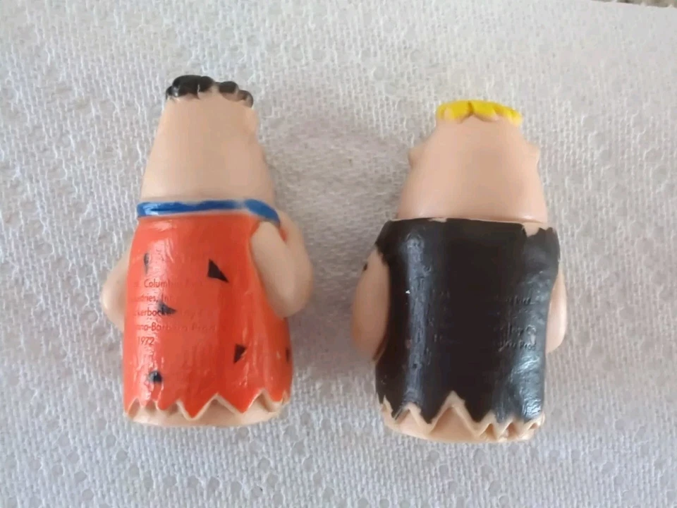 Antiguo Vintage 1972 Barney Rubble Fred Flintstone The Flintstones Finger Puppets Foto 3 de 4