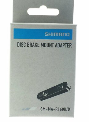 Adaptateur De Frein à Disque Arrière Shimano SM-MA-R160-DD – Flat Mount 160mm – Noir