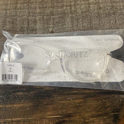 St. Moritz Eyeglasses Frame -Stlye:Gisele Clear Size:54/17/135