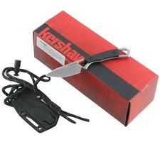 Kershaw Brace Fixed Blade Knife Black Glass Filled Nylon Handle Full Tang