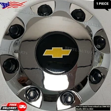 2011-2021 S.I.L.V.E..R.A.D.O 3500HD CHROME FRONT HUB CAP 8 LUG  GM #  95 9 78 01
