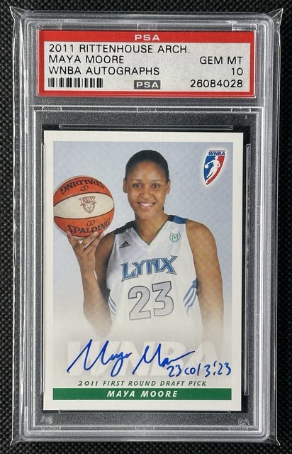 2011 Rittenhouse WNBA Maya Moore Rookie Autograph RC Auto PSA 10