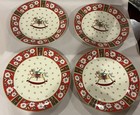 Kobe China - CHARLTON HALL Christmas Set Of 4 Salad Plates — photo 1