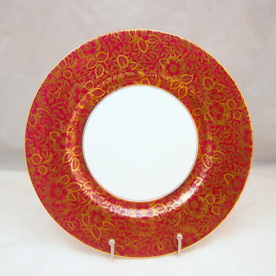 Minton Brocade Burgundery H5066 Abendteller (Kein Design In Der Mitte)
