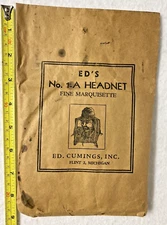 VINTAGE ED’S 1A HEADNET MONTGOMERY WARDS,ED.CUMINGS,INC.FLINT,MICHIGAN,UNOPENED!