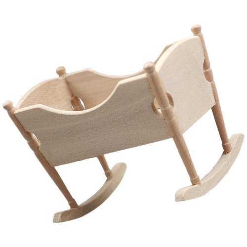 Little Man's Bed Ornaments Miniature Model Furniture Baby Cradle Toy