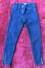 Levis Denizen Women's Denim Blue Jeans High Rise Ankle Skinny Sz 4 Waist 27