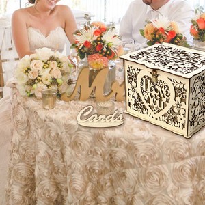 Wedding Card Box Diy Money Wooden Card Case Gift Boxes For Wedding Reception Ebay