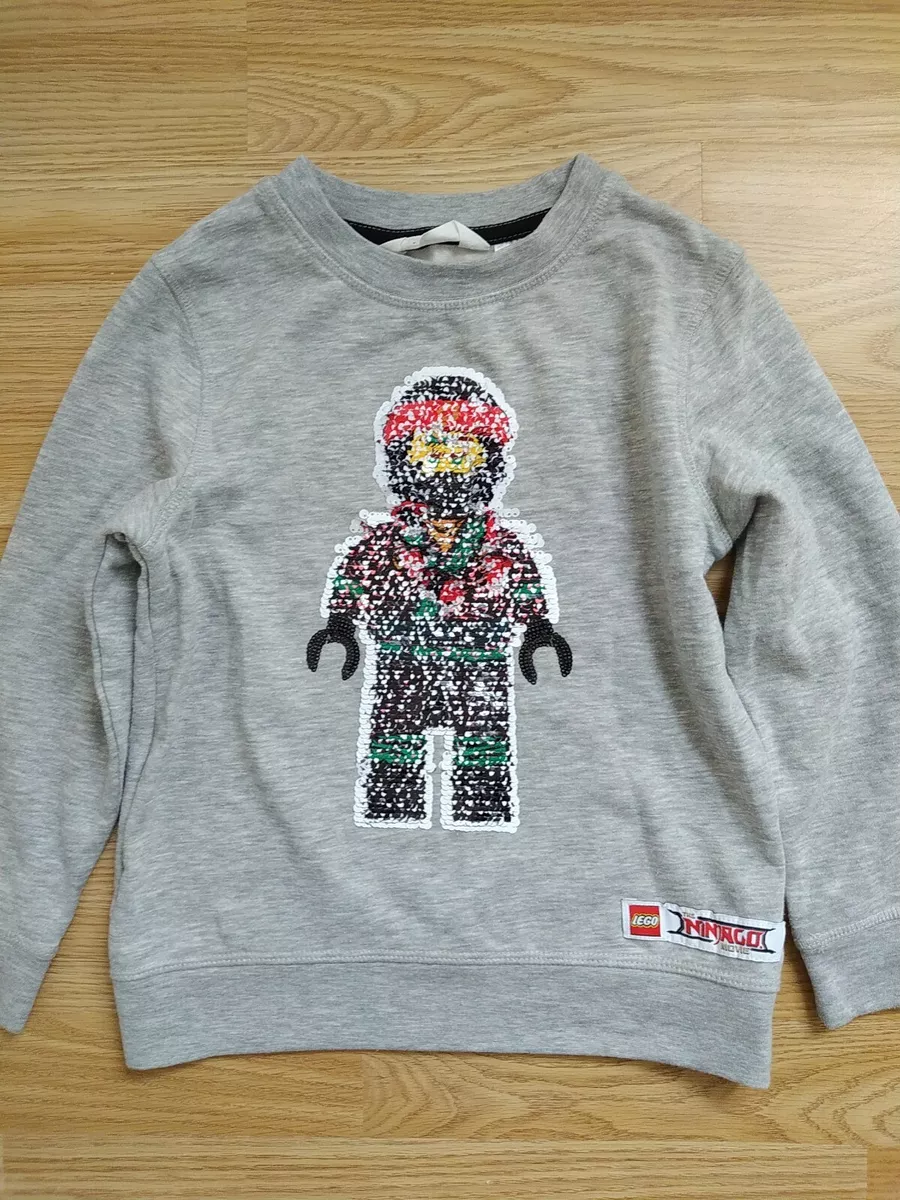 H And M Grey Lego Ninjago Jumper 5 to 6 years old