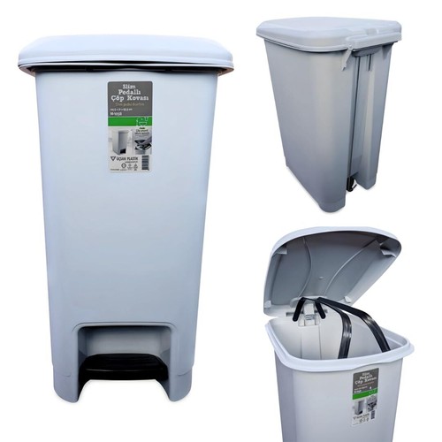Pedal Bin With Lid Rubbish Waste Garbage Recycling Trash Dust Bin Kitchen Indoor - Picture 8 of 43