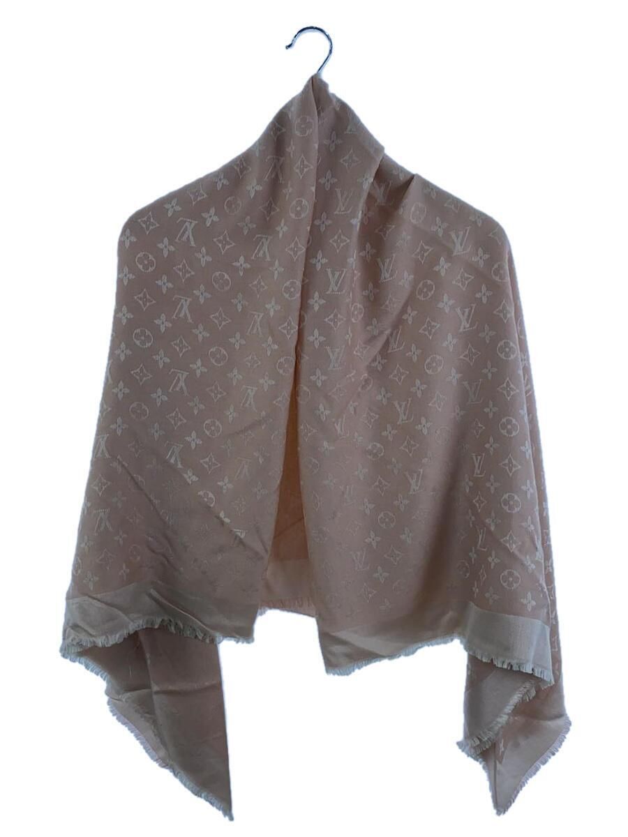 Louis Vuitton Pink Monogram Denim Silk Shawl for Women