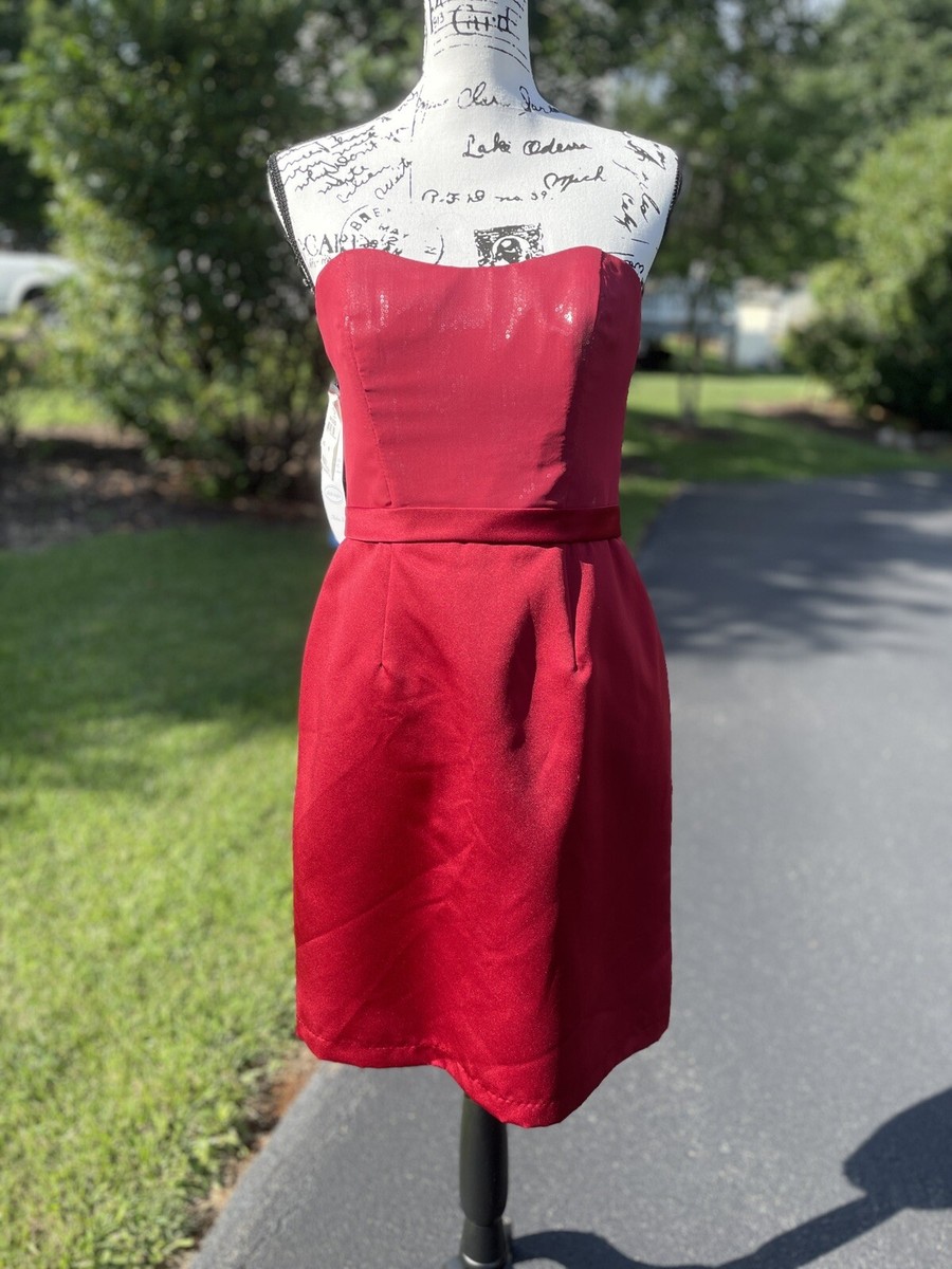 NWT ALFRED ANGELO CLARET RED Straps Included FORMAL DRESS Size 6 Valentines  Day | eBay