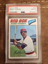 1977 Topps Bobby Darwin #617 PSA 8 NM-MT  Boston Red Sox New Slab