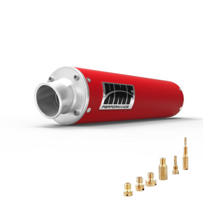 HMF Honda 400EX Slip On Exhaust Red + Jets (99-14)
