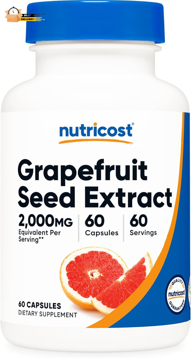 Grapefruit Seed Extract 2,000Mg, 60 Vegetarian Capsules - Gluten Free