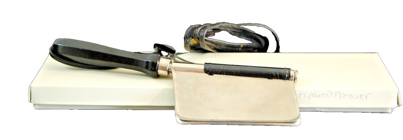 Antique Collectible 1940 Deluxe Electric Pant Presser with original instructions