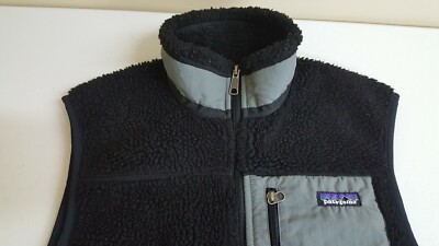 Patagonia Mens Retro X Fleece Vest Black Deep Pile Sherpa Black