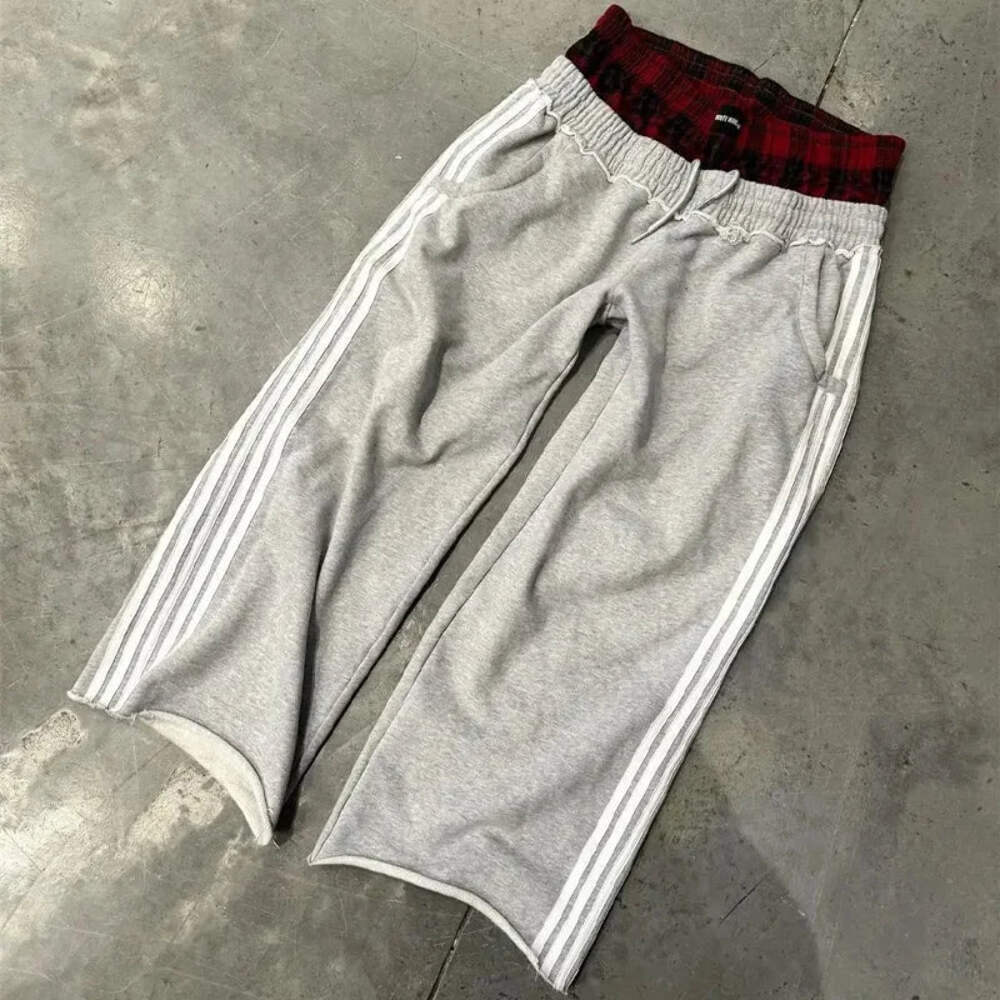 Y2K Harajuku Retro Embroidered High-Waisted Hip-Hop Sweatpants