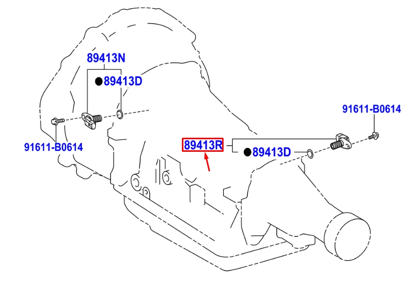 LEXUS IS MK3 Transmission Revolution Sensor 8941350020 NEW GENUINE - Image 2 of 3
