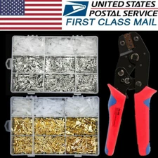 900x Assortment Terminals Electrical Wire Crimp Connectors Male Female Spade Kit