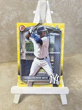 RICHARD MATIC 2025 Bowman. 1st Bowman Yellow Prospects 40 /75 - Yankees