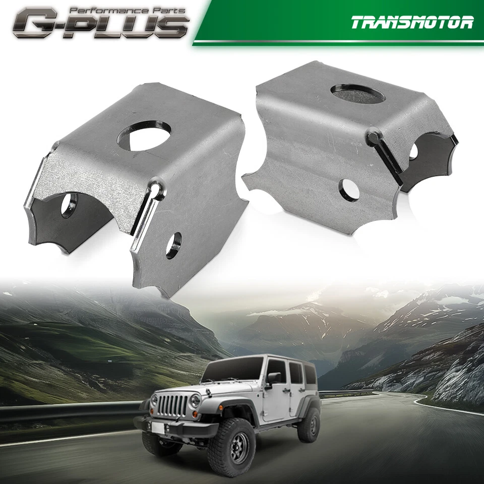 Par de soportes de brazo de control inferior soldados delanteros aptos para Jeep Wrangler JK JKU 07-18 Foto 2 de 4