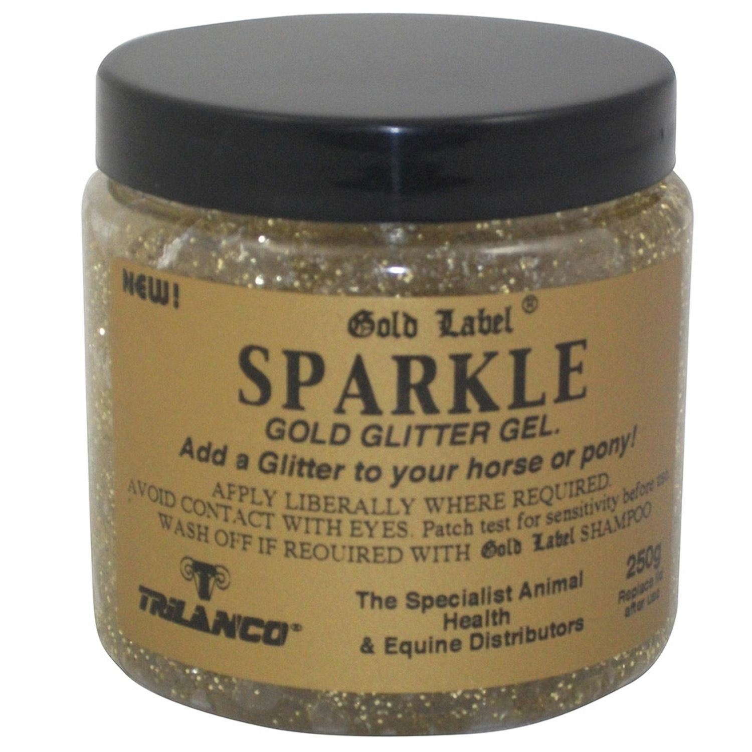 Gold Label Sparkle Glitter Gel Gold 250 ML