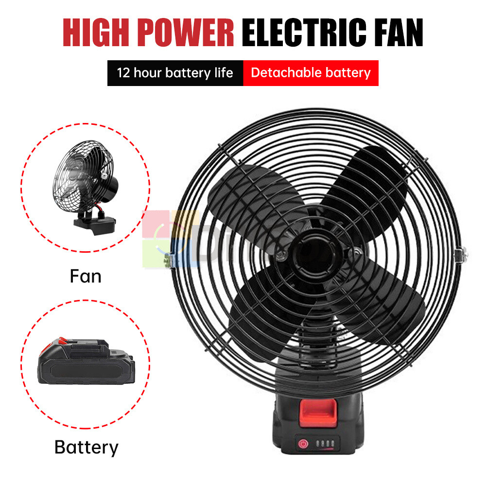 Universal Electric Fan Portable High Power Hair Dryer Lithium-Ion Electric Fan-image