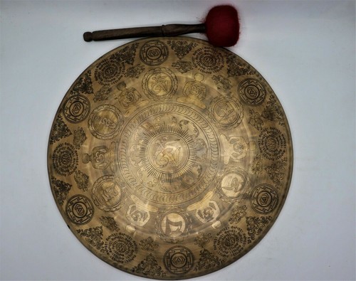 18 inch Tibetan Gong bell, Prayers Gong handmade in Nepal - Chakra healing - Picture 5 of 5