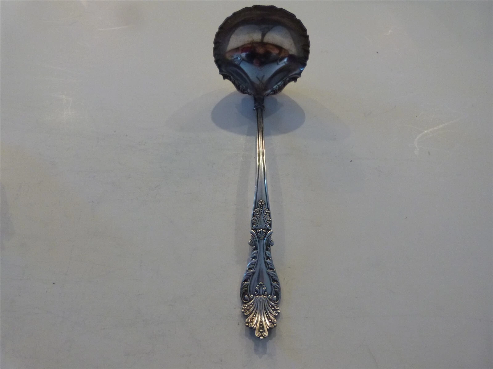 VINTAGE Large Silverplate Serving Ladle 1896 Raphael Rogers Hamilton 9"