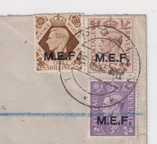 WW2 Tripoli Libya MEF Overprint Registered Cover Chief Postal Censor 1945 RASC - 第 2/4 張圖片