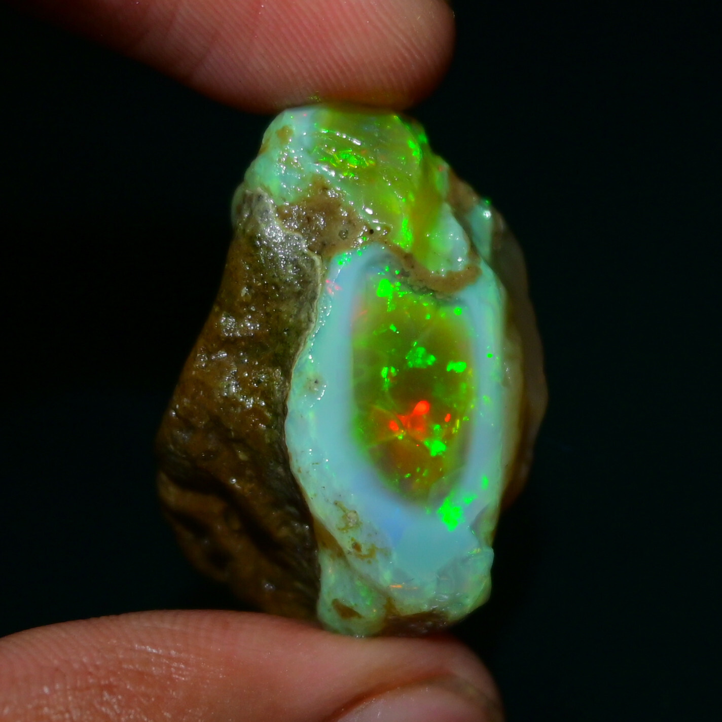 Stunning Ethiopian Opal Rough 44.05 Carats Large Opal Specimen Natural Opal Raw