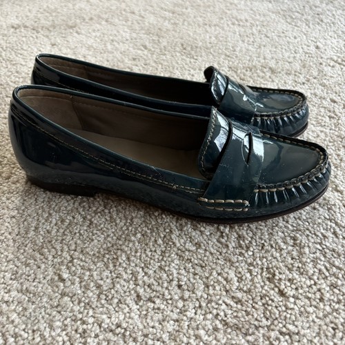 Cole Haan Damengröße 7,5 grün Leder bequem Mode Karriere Halbschuhe