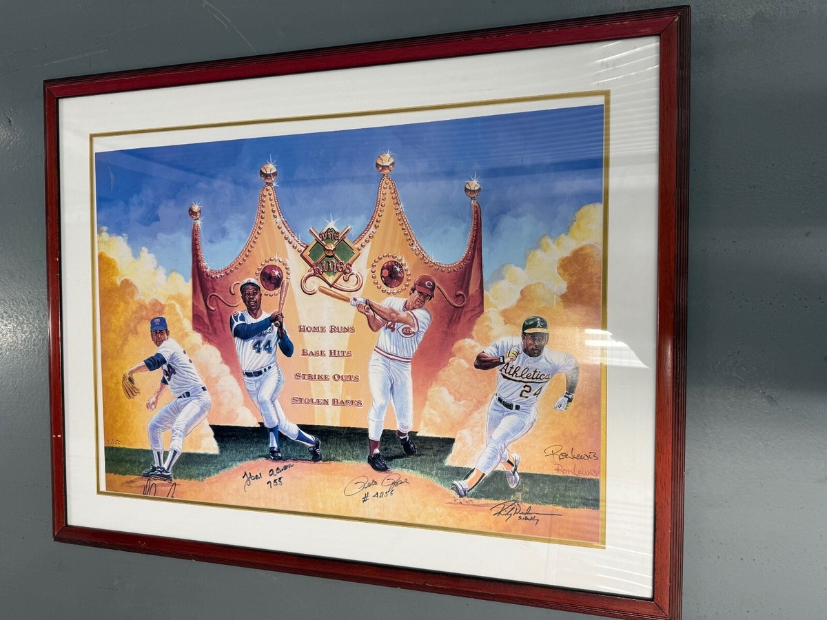 The Kings AUTOGRAPHED SIGNED Nolan Ryan/Hank Aaron/Pete Rose