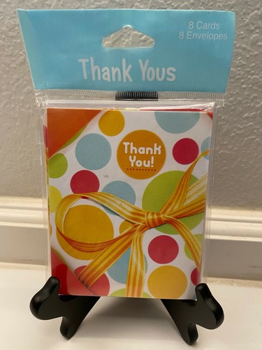 Creative Converting Thank You Notes "Chic Birthday" Pattern w/Envelopes 8ct.