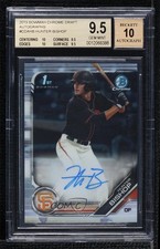 2019 Bowman Draft Chrome Pick Hunter Bishop #CDA-HB BGS 9.5 GEM MINT Auto 13c1