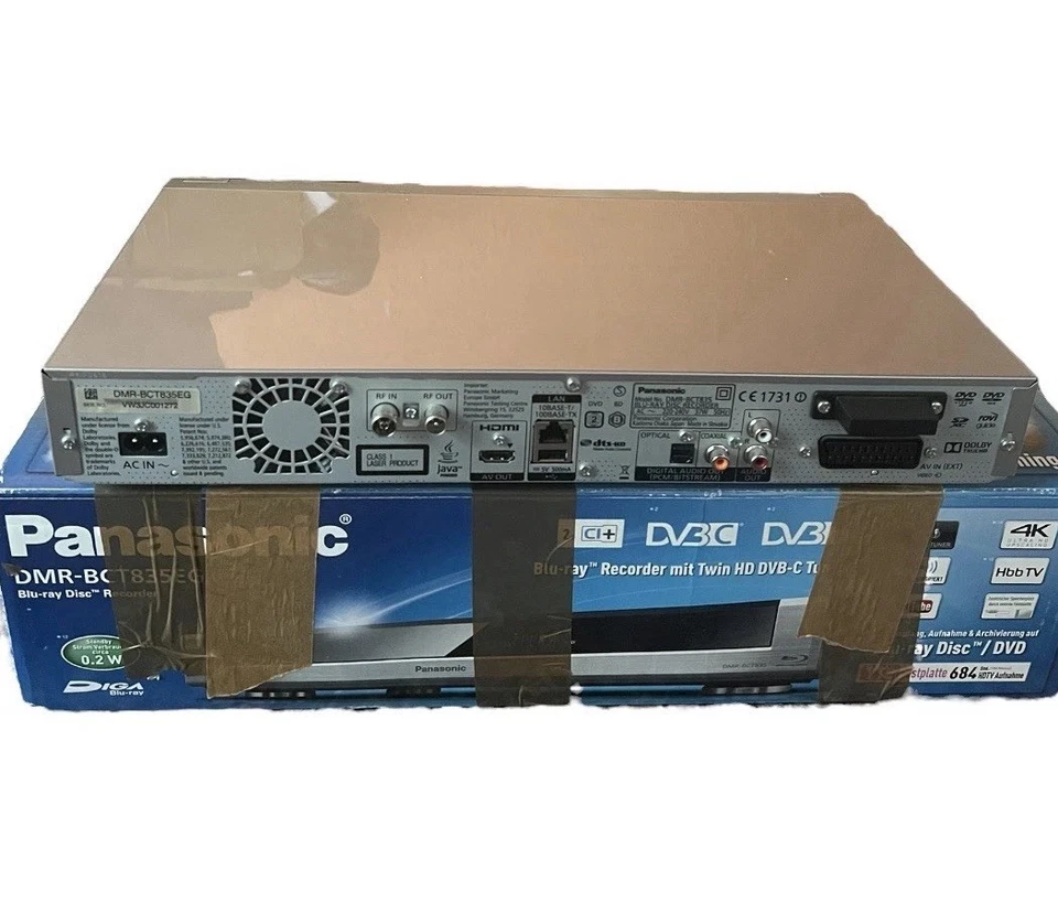 Panasonic DMR-BCT835 3D Blu-ray Recorder / 1TB HDD / 4K Upscaling - Bild 3 von 4