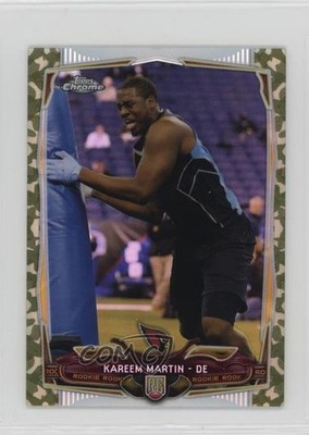 2014 Topps Chrome Mini STS Camo Refractor /99 Kareem Martin #162 Rookie RC z6b