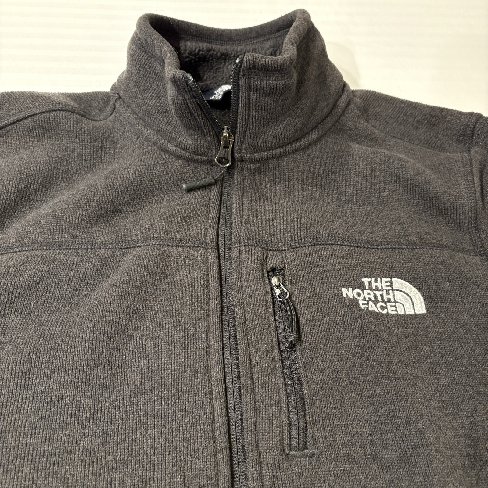 The North Face Midweight Full Zip Fleece Jacket Men's Gray Sz Small thumbnail 4