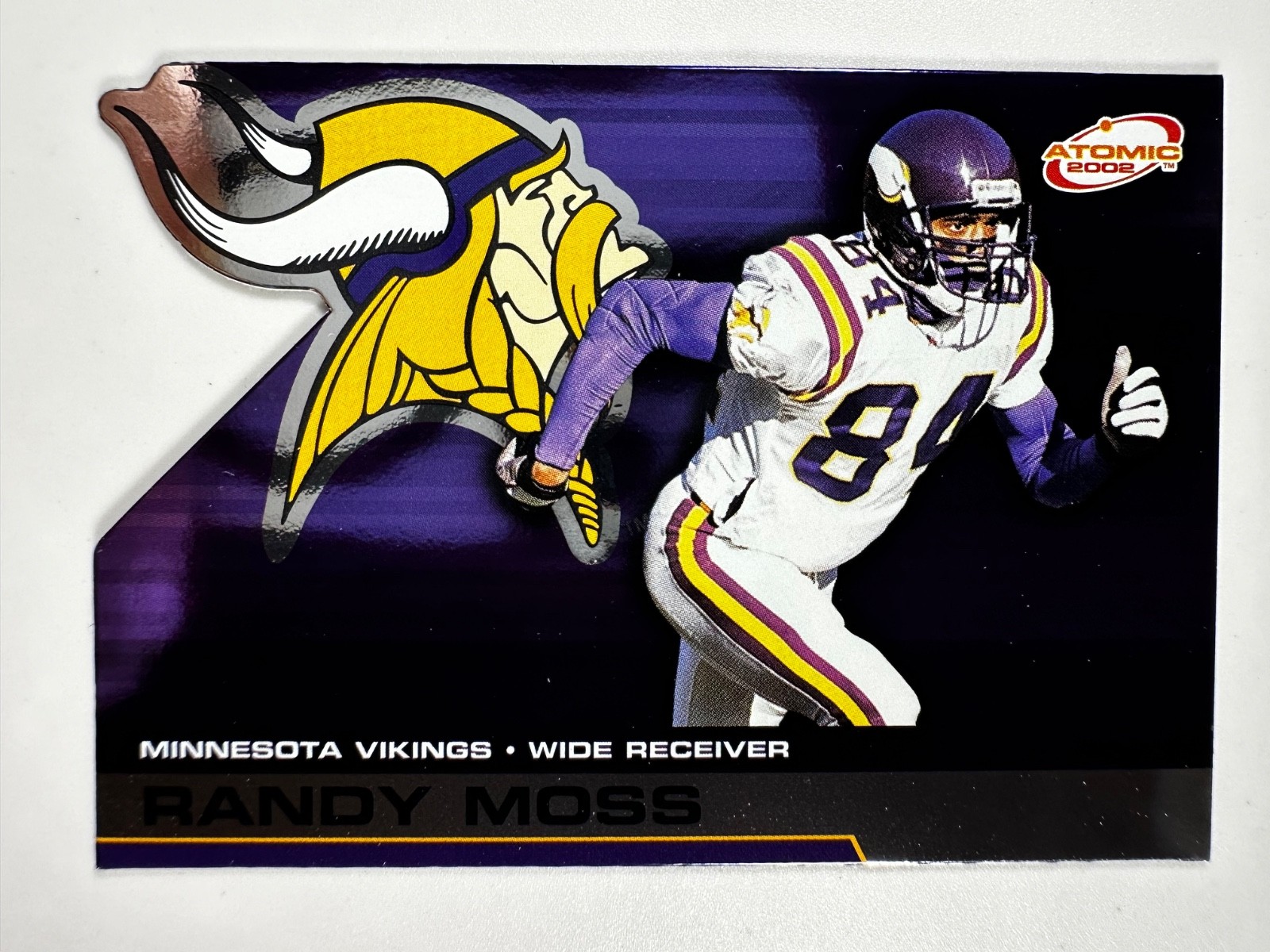 2002 Pacific Atomic - Randy Moss #55 Die Cut