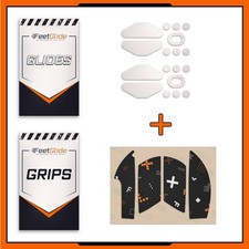 FeetGlide Mouse Skates  Grip Tape Bundle for HyperX Pulsefire Saga / Saga Pro