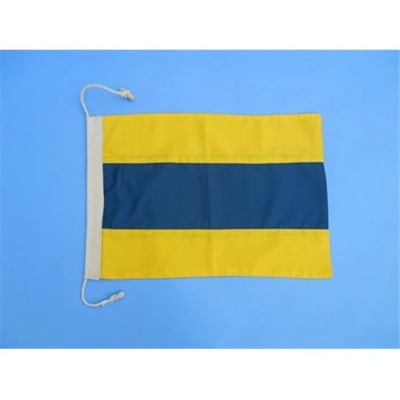 Handcrafted Model Ships Nautical-Flag-D Letter D Cloth Nautical Alphabet Flag...
