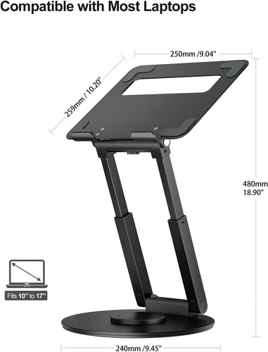Lightweight Telescopic Laptop Stand with Ergonomic Design for Home & Office Use - Picture 7 of 8